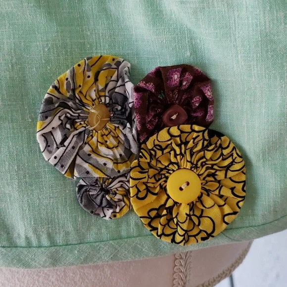 Vintage Vest Floral Flower Trees Mountains River Lake - Picture 9 of 16